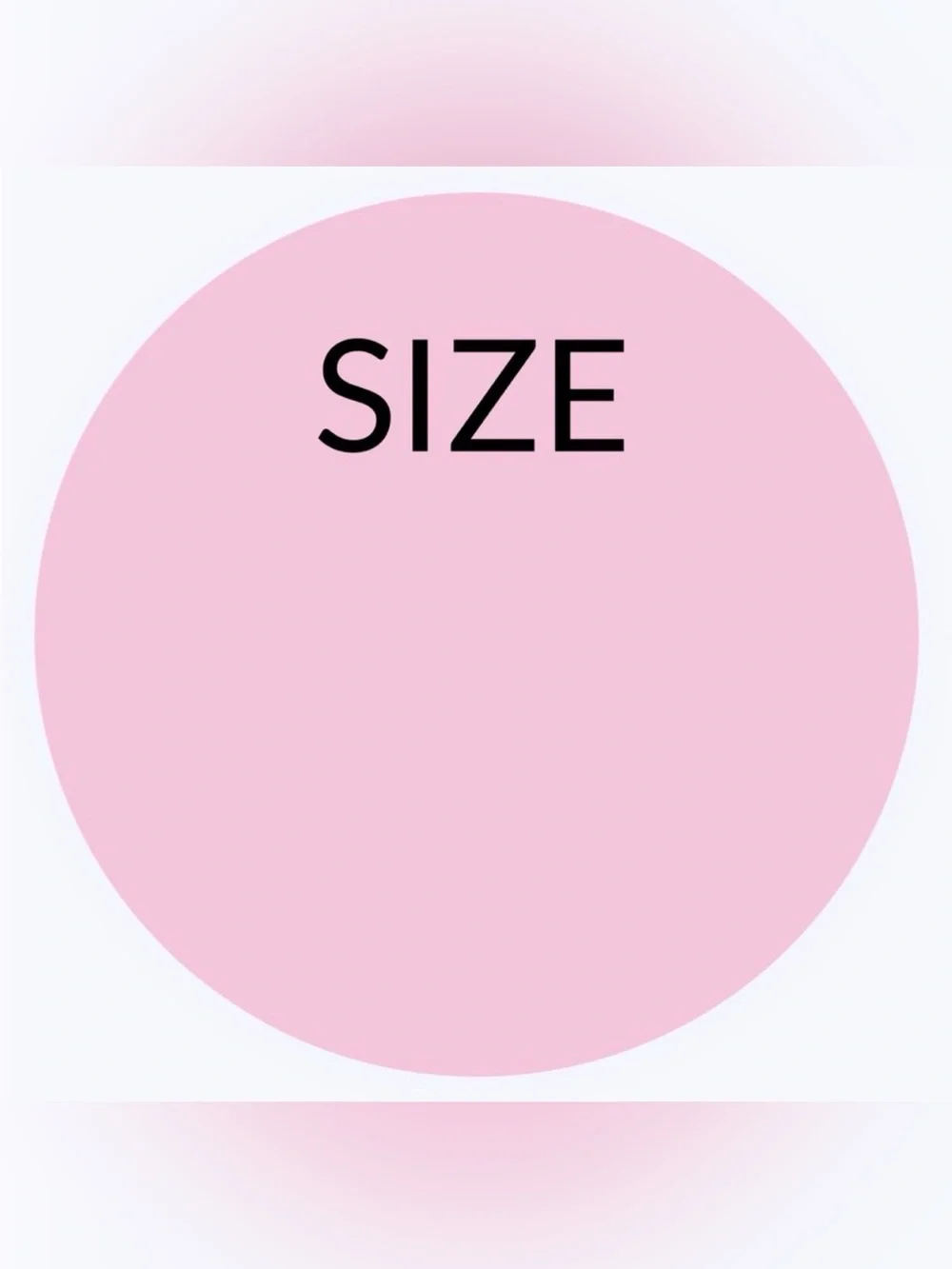 NWT 50 STICKERS - 2” ROUND - SIZE LABELS TO INPUT ODD OR # SIZES